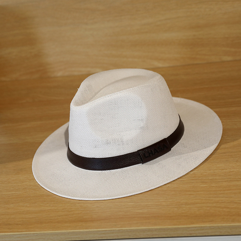 British-style Straw Sun Hat For Men Perfect For The Beach photo 5