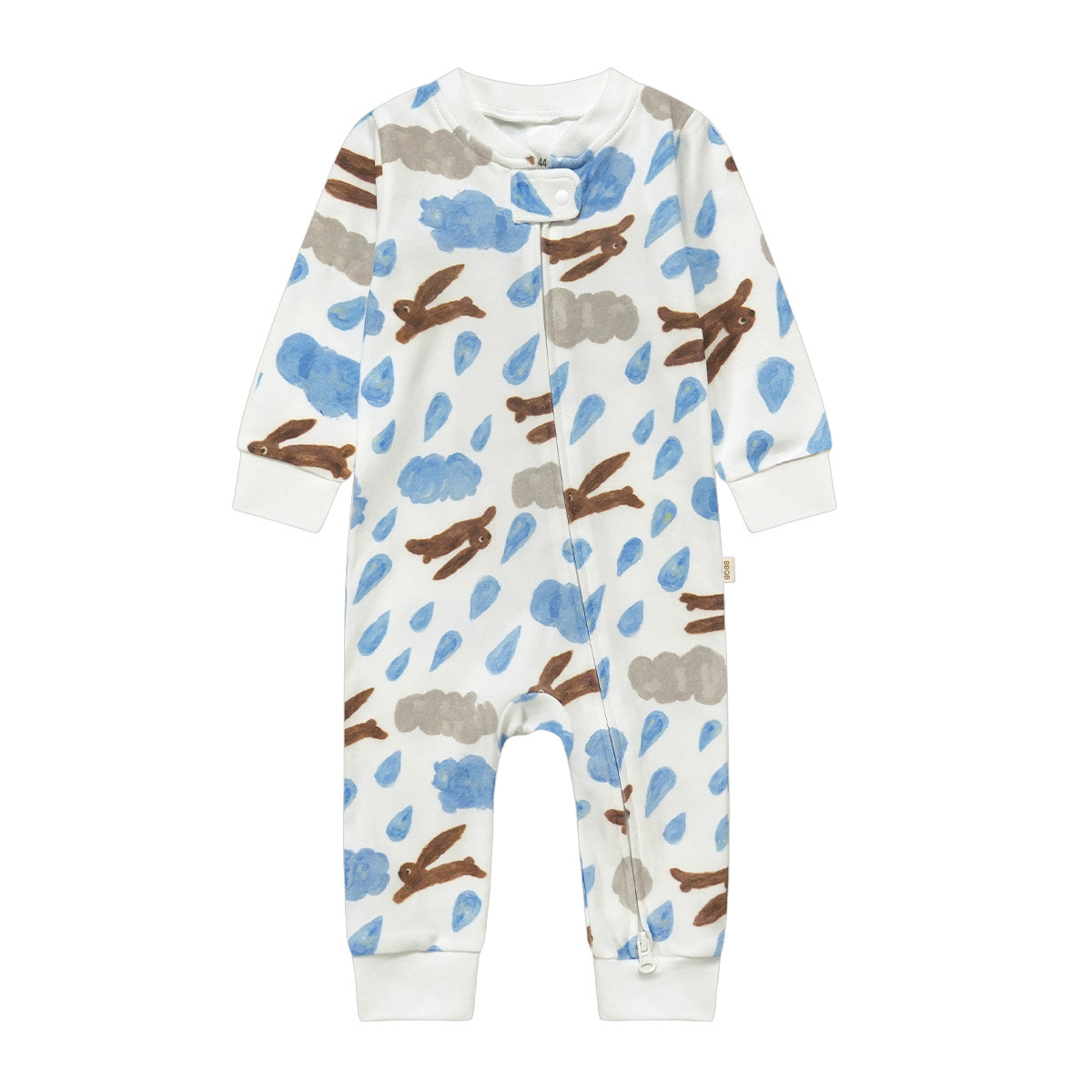 Zippered Cotton Baby Romper Outdoor Crawling Clothes photo 5