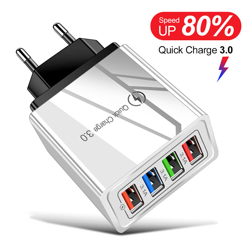 Luminous Color Mobile Phone Charging Head Intelligent 3A photo 4