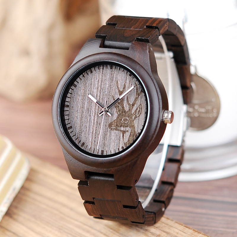 Wooden Watch Classic Analog Quartz Fashionable photo 2