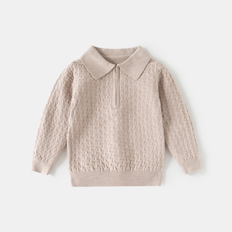 Boys Fashionable Casual Half-Zip Sweater photo 1