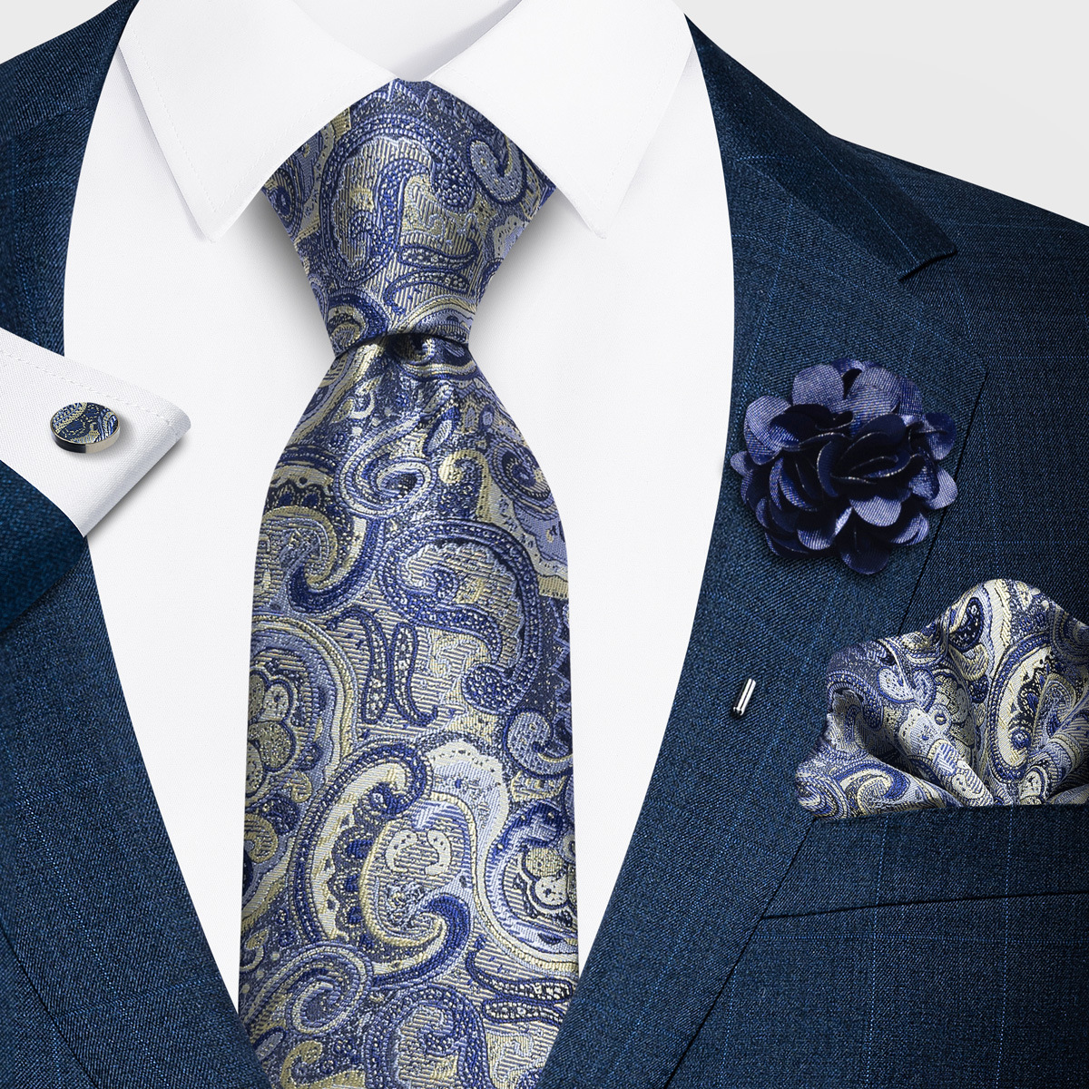 Tencel Jacquard Business Formal Necktie photo 5
