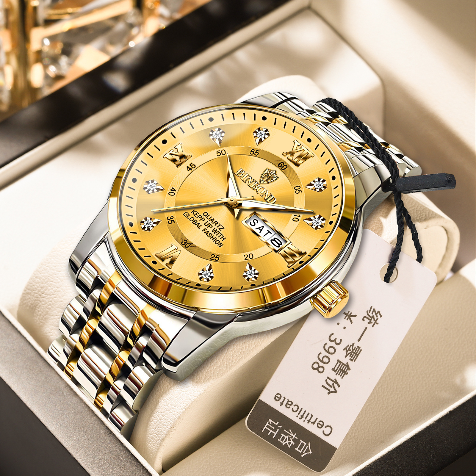 Binbang Business Light-Luxury Quartz Watch For Men photo 5