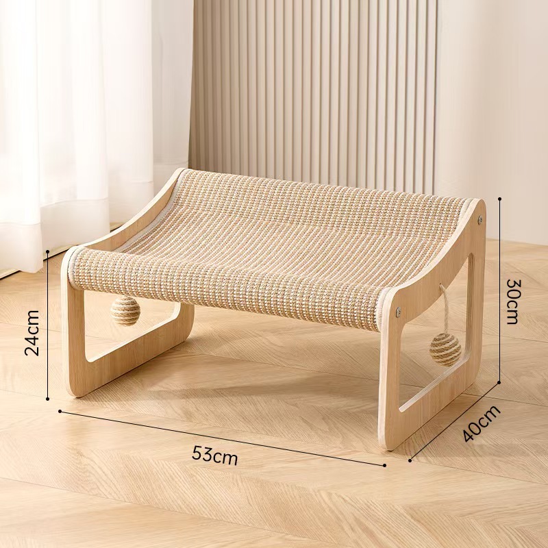 Wear-resistant, Non-shedding Cat Bed And Scratching Post Combo Pet Nest photo 6