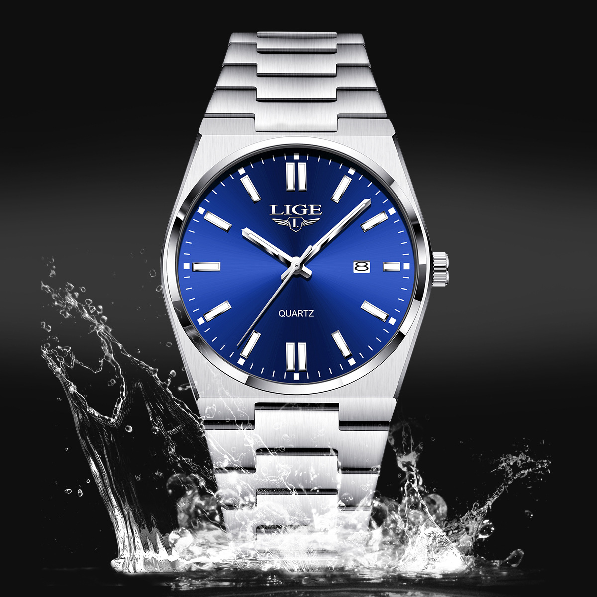 Waterproof Luminous Quartz Multi-function Calendar Wristwatch photo 6