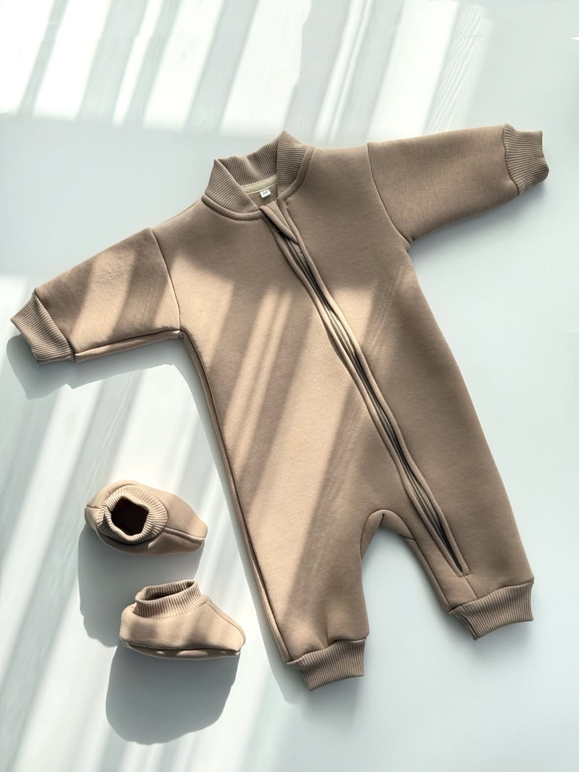 Thickened Cotton Fleece Baby Onesie photo 7