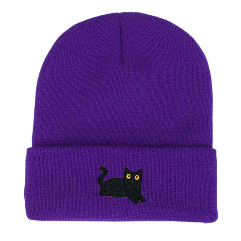 All-match Cute Cat Wool Hat photo 2