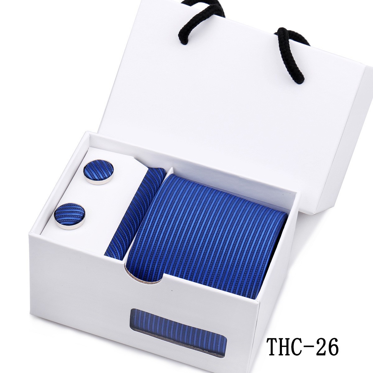 Mens Premium Tie Pocket Square And Cufflink Gift Set photo 1