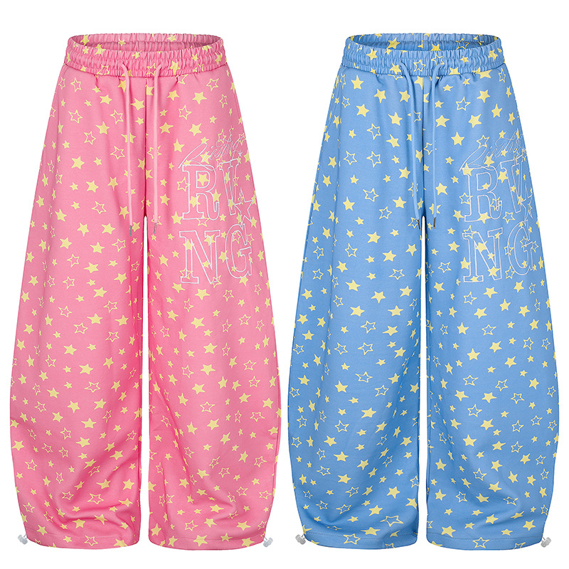 Star-studded Wide-leg Sabre-cut Pants For Men photo 1