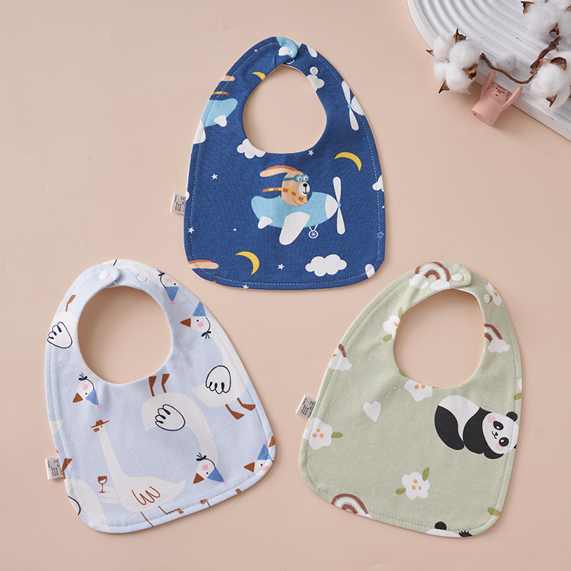 Babys Pure Cotton U-shaped Bib Waterproof Baby Bib photo 6