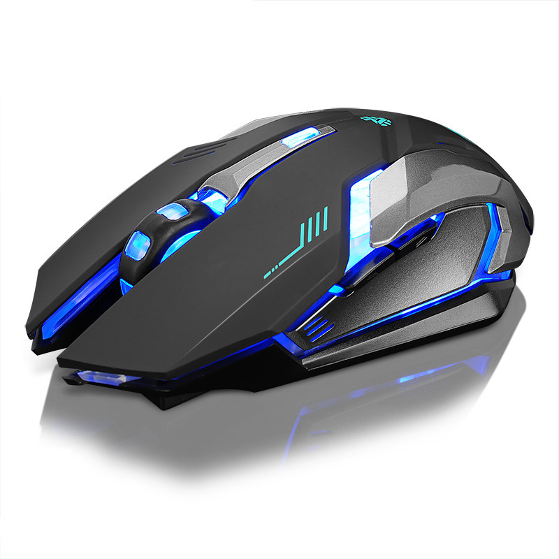 Mouse Wireless Rechargeable Notebook Desktop Home Office Universal Game Mute Luminous photo 6