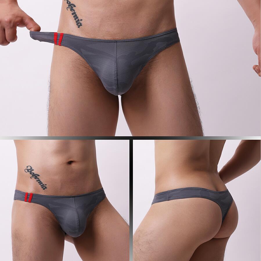 Mens Moisture-Wicking Low-Rise Underwear With Cartoon Print photo 2