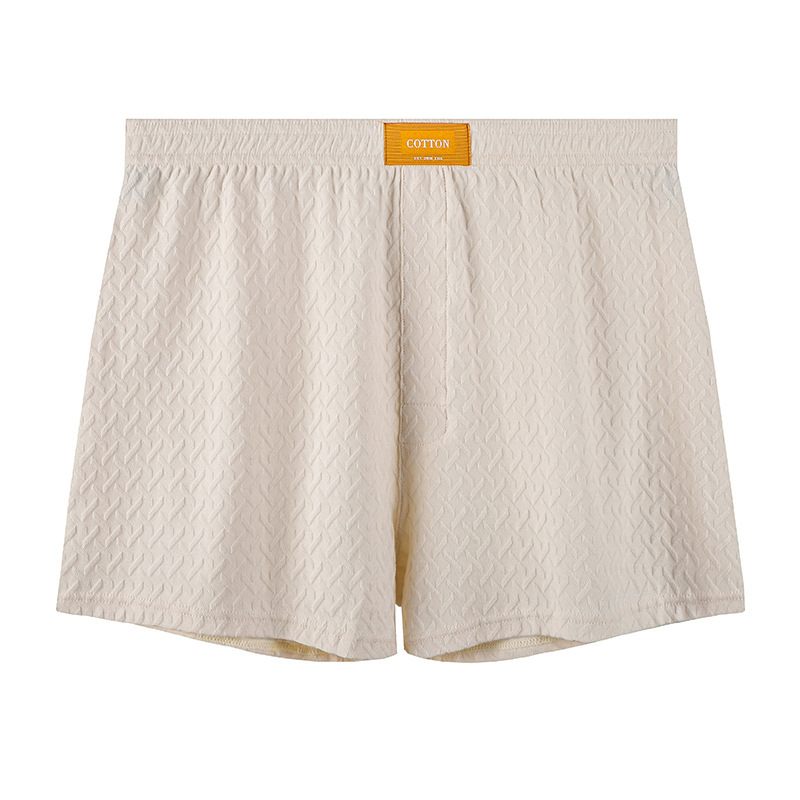 Mens Solid-color Mid-rise Textured Soft Boxer Briefs photo 8