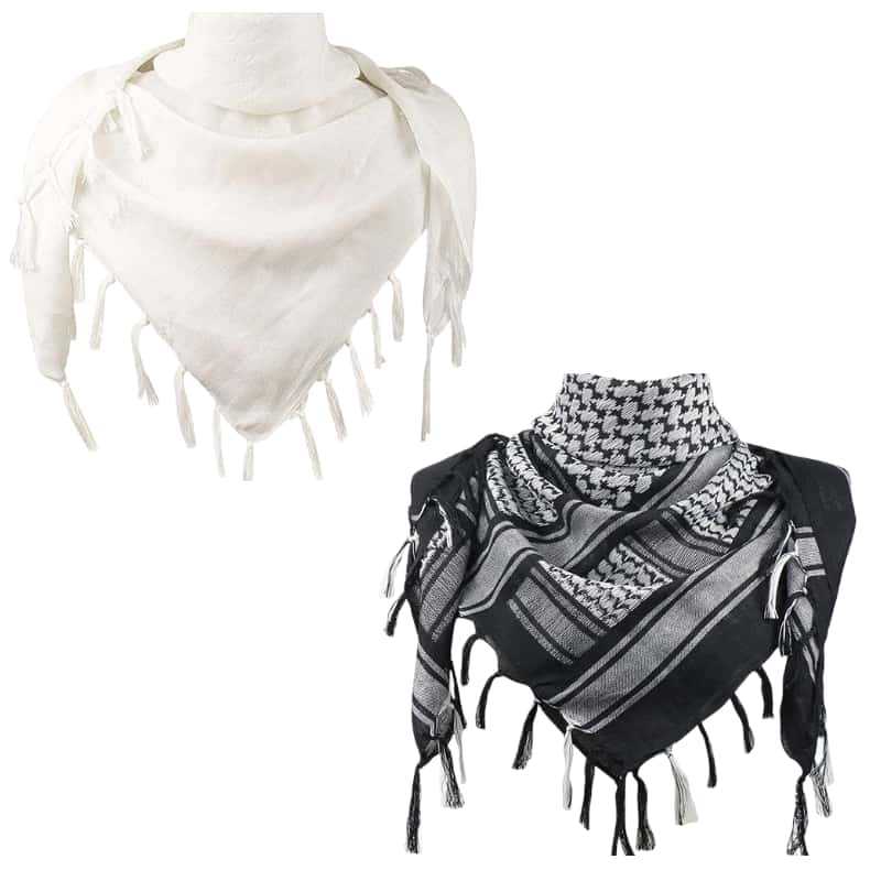 Jacquard Headscarf Scarf With Tassels Mens Scarf photo 2