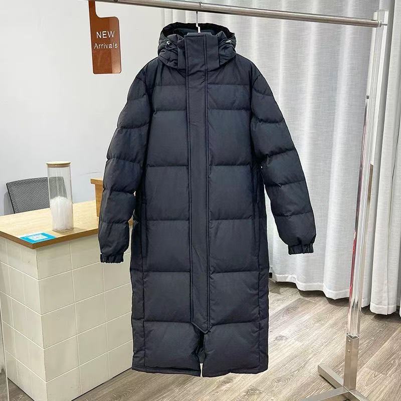 Mid-length Couple Men's And Women's Winter Down Hooded Jacket photo 2