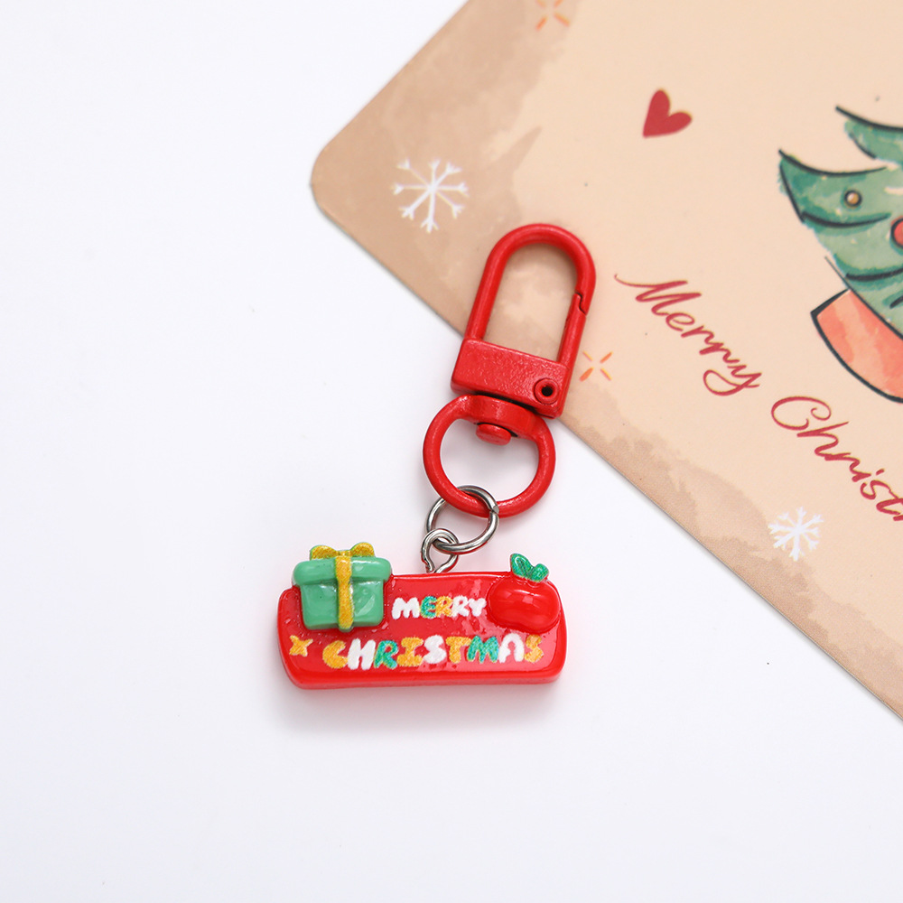 Christmas-themed Cartoon Keychain Pendant photo 2