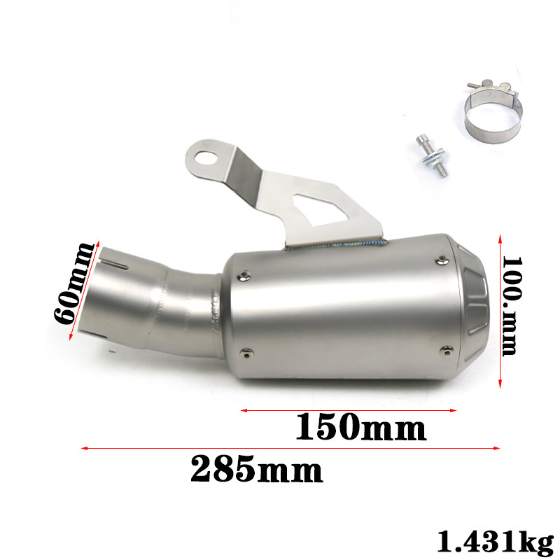 Online-style Stainless Steel Rear Section Motorcycle Exhaust Pipe For Customization photo 3