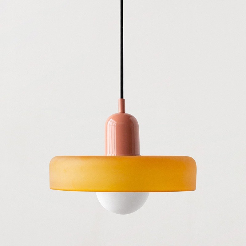 Nordic Creamy Minimalist Glass Lighting Fixture photo 4