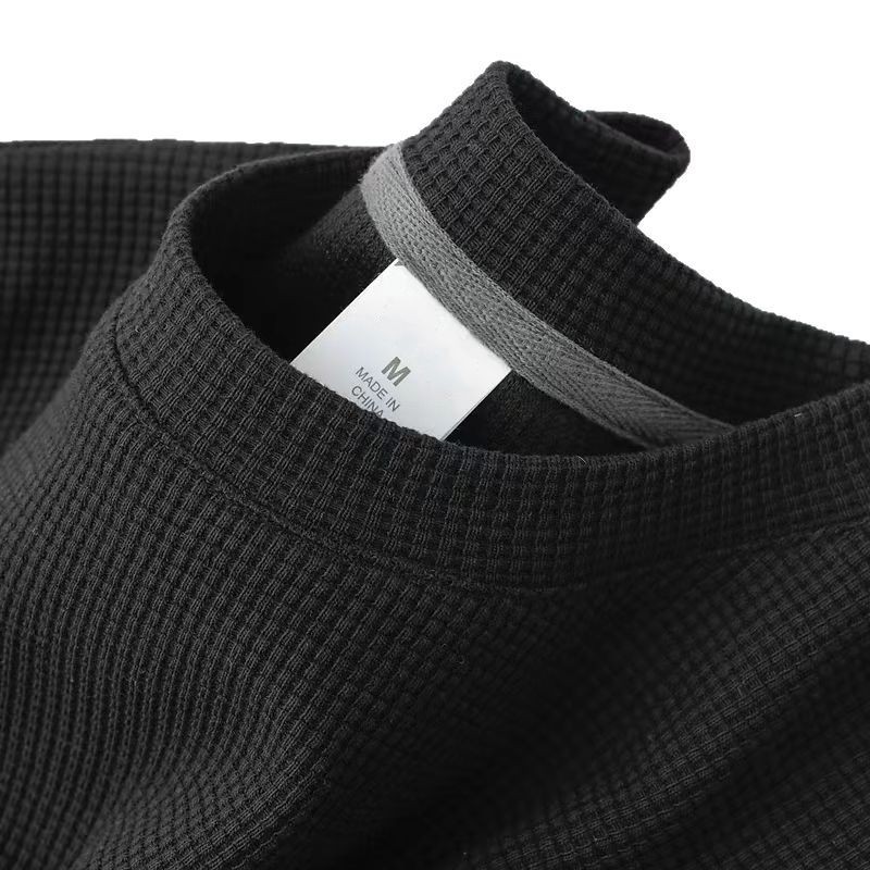Men's Waffle-knit Crew-neck Short-sleeve Top photo 4