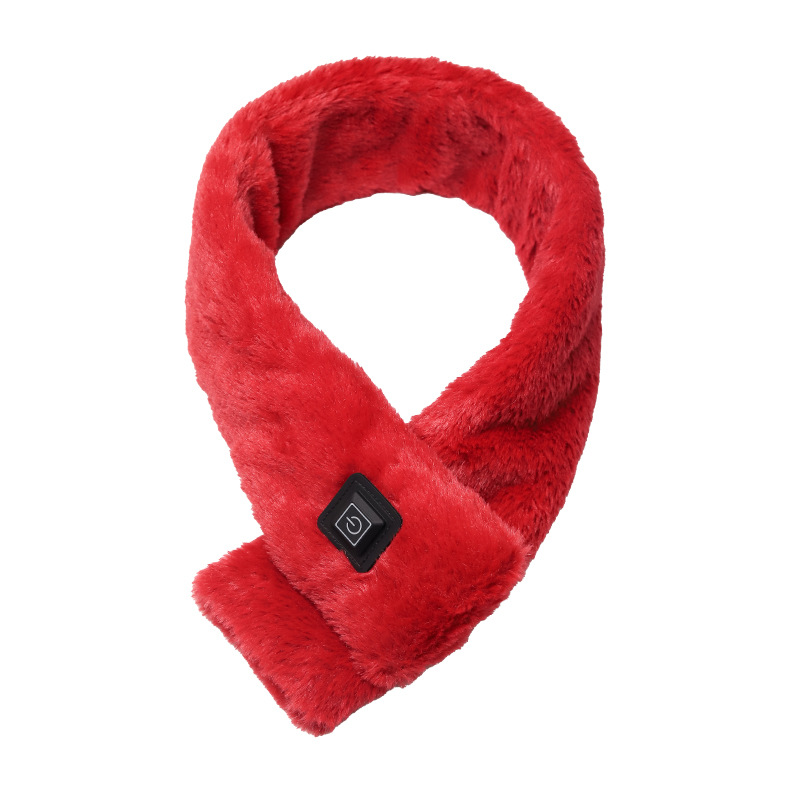 Heated Scarf With Three Temperature Settings, Made From Faux Rabbit Fur photo 4
