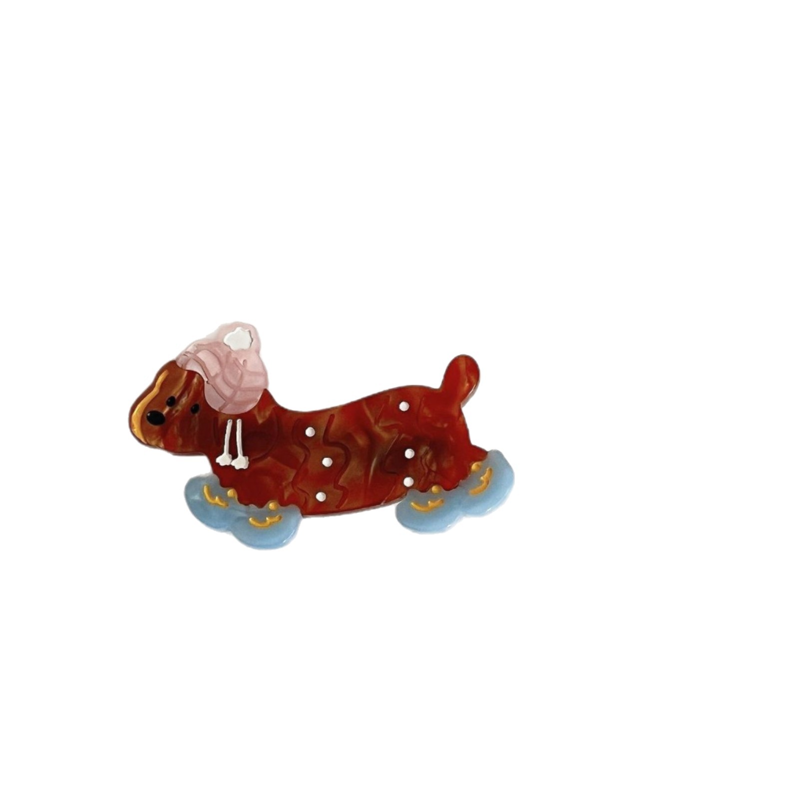 Cute Polka-dot Dachshund Hair Clip For Girls photo 8