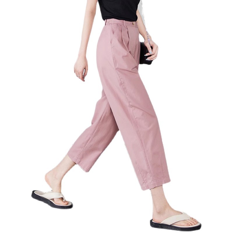 High-waisted Wide-leg Slimming Versatile Straight-leg Utility Pants photo 4