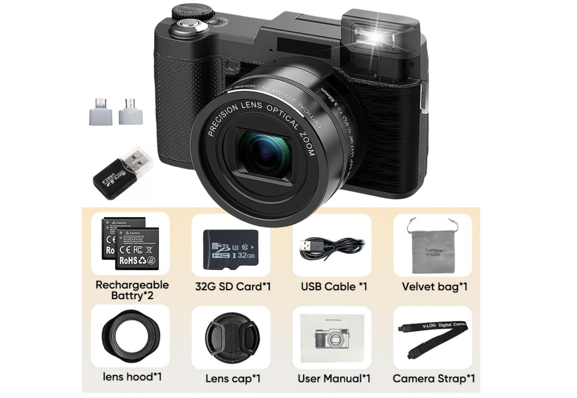 English language Version Of A High definition Digital Camera With 5x Optical Zoom photo 3