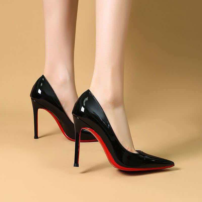 Black High-heeled Womens Shoes Stiletto HeelSpringautumn photo 1