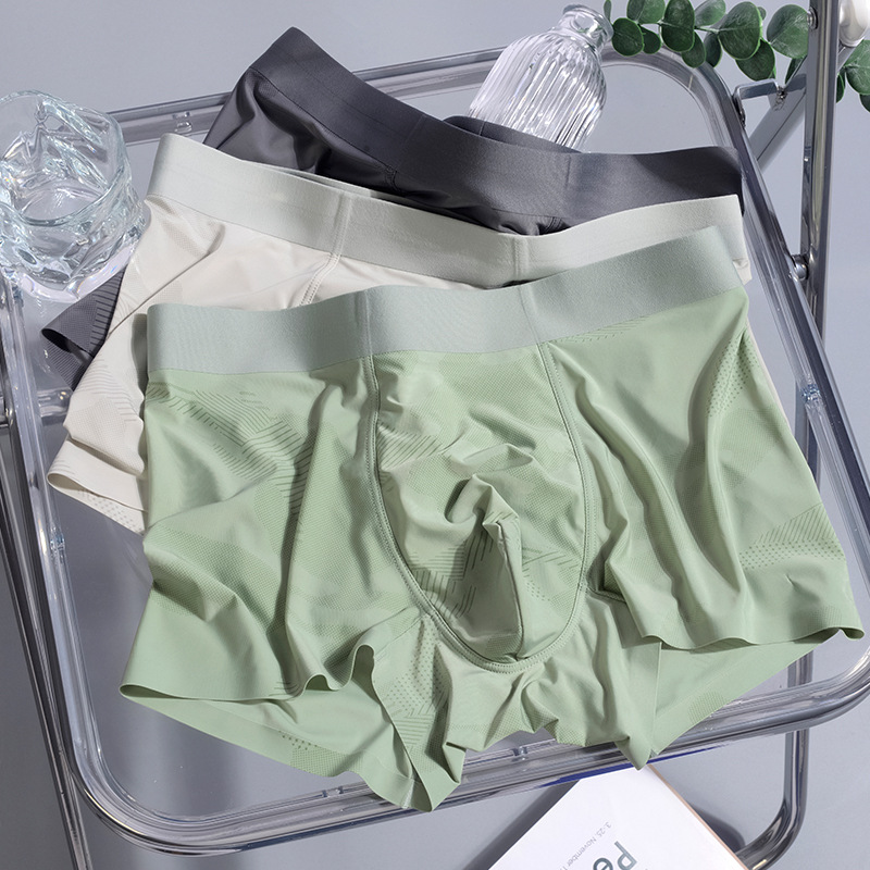 Ice Silk Camouflage Hidden-Print Mens Underwear photo 6