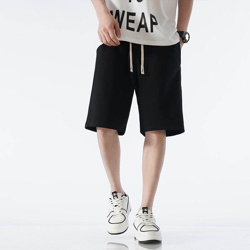 Men's Solid-Color Casual Fashion Loose Shorts photo 3