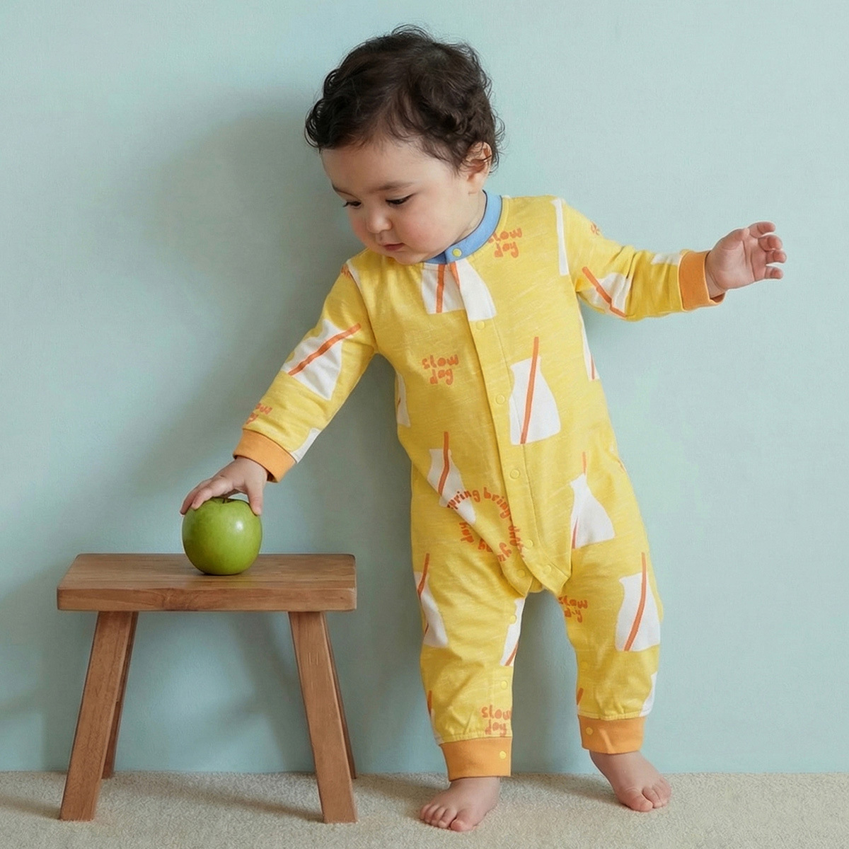 Cotton Long-sleeve Romper For Babies photo 3