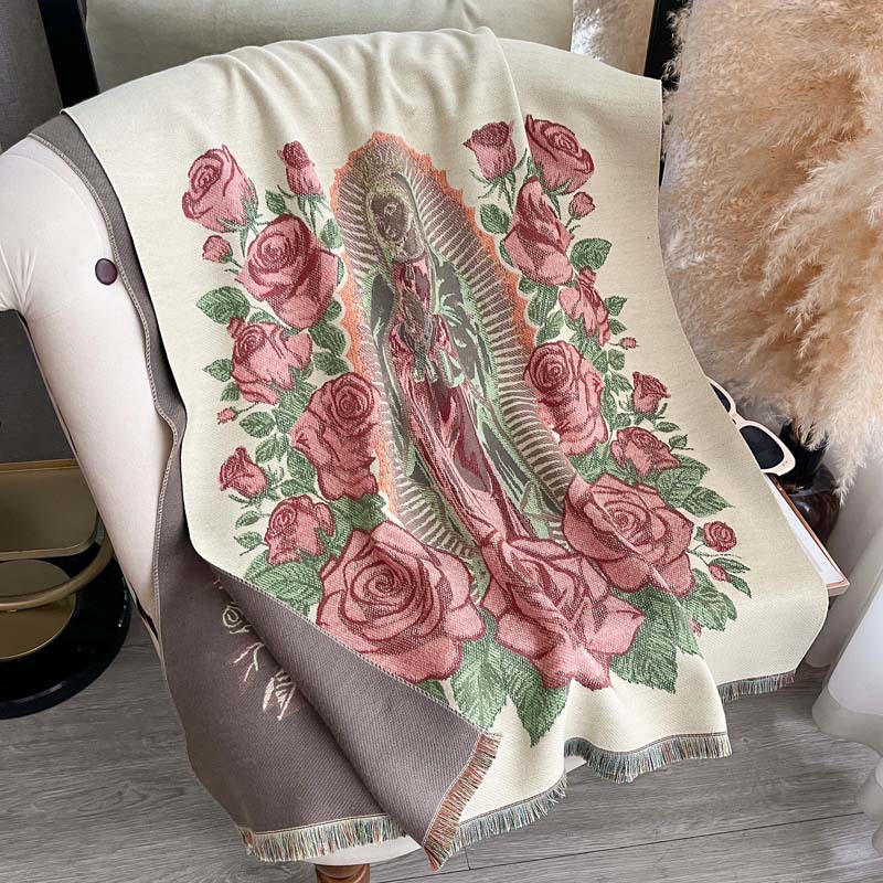 Thickened Scarf Reversible For Fall And Winter photo 7