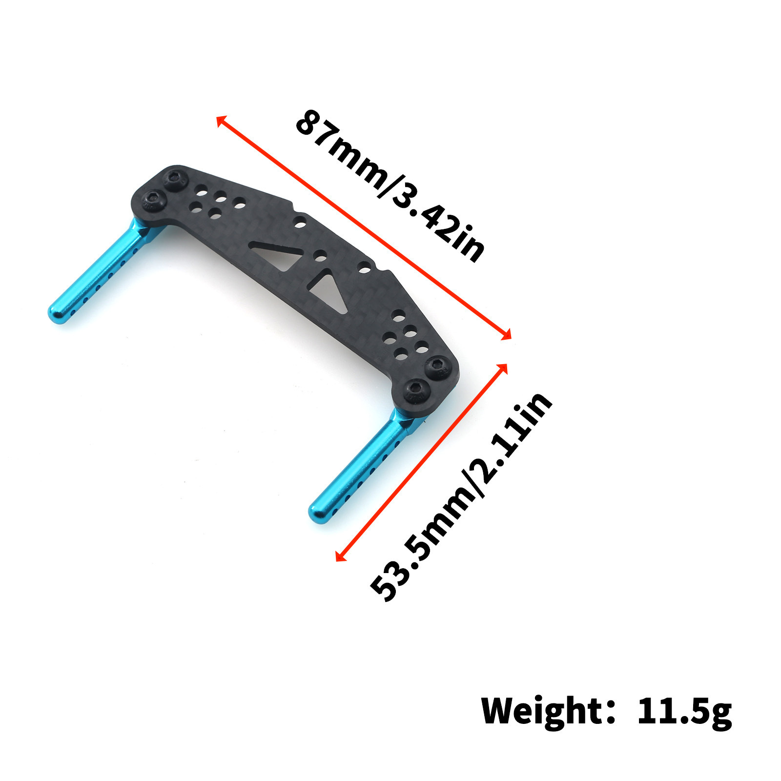 110 Tamiya TT01 Carbon Fiber Plate Front And Rear Universal LY63 Shock Absorber Bracket photo 5