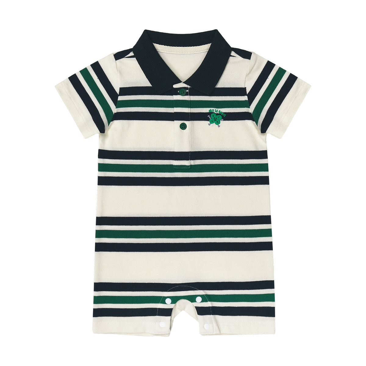 Simple Printed Class A Summer Short-sleeve Baby Romper photo 3