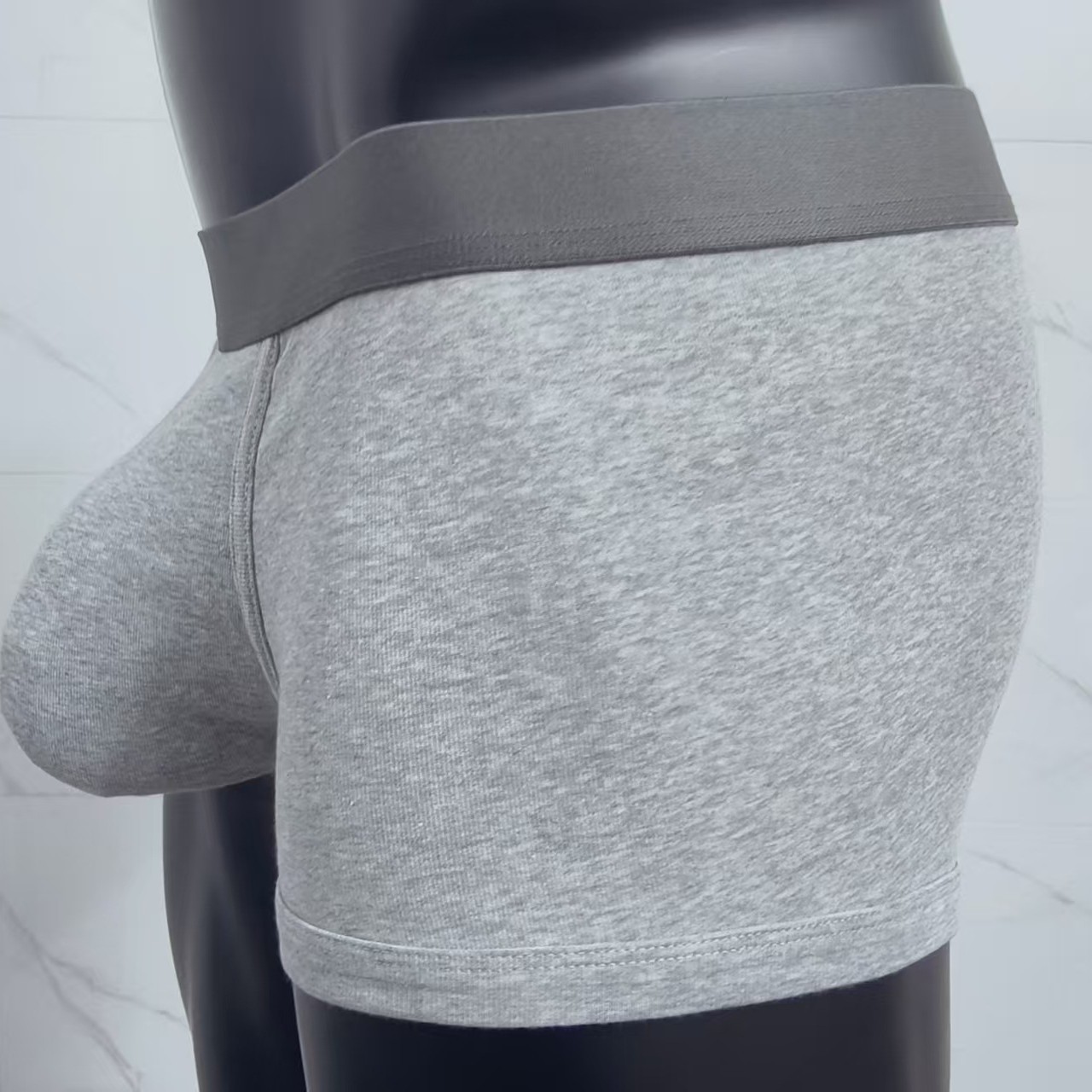 Men's Underwear Combed Cotton U Convex Sports Flat Pants Simple photo 6