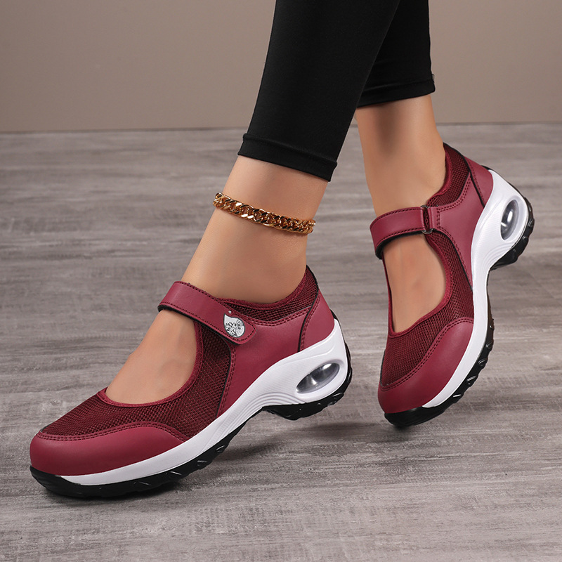 Women's Air-cushioned Mesh Sneakers, Slip-on Style photo 7