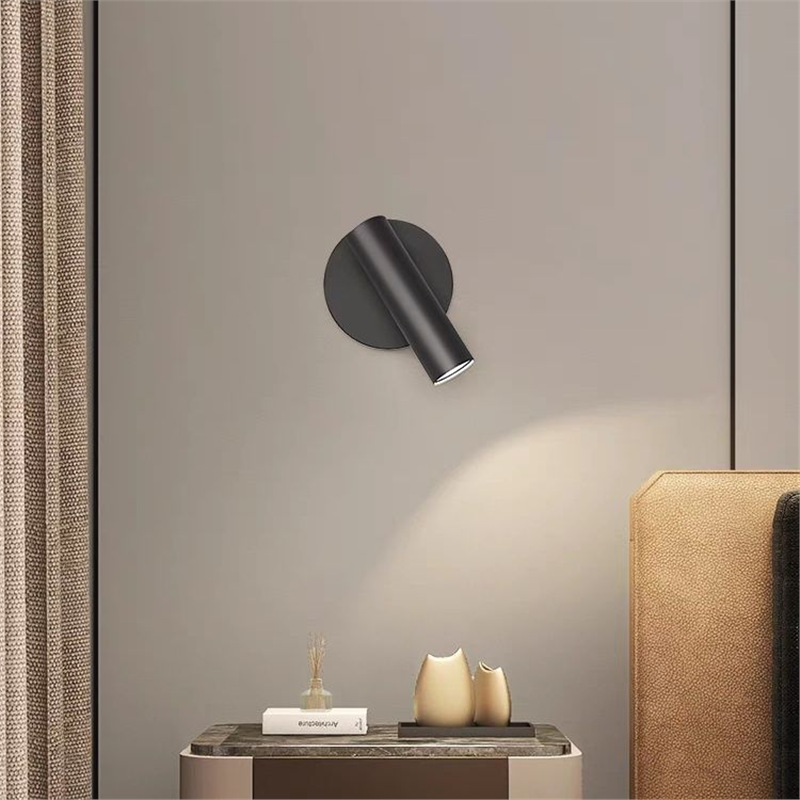 Wall Lamp Bedroom Bedside Lamp Minimalist Modern Spectrum Rotating Spotlight photo 1