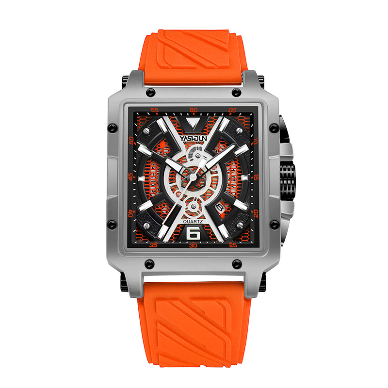 Fashionable Mens Watch With A Large Square Dial photo 4