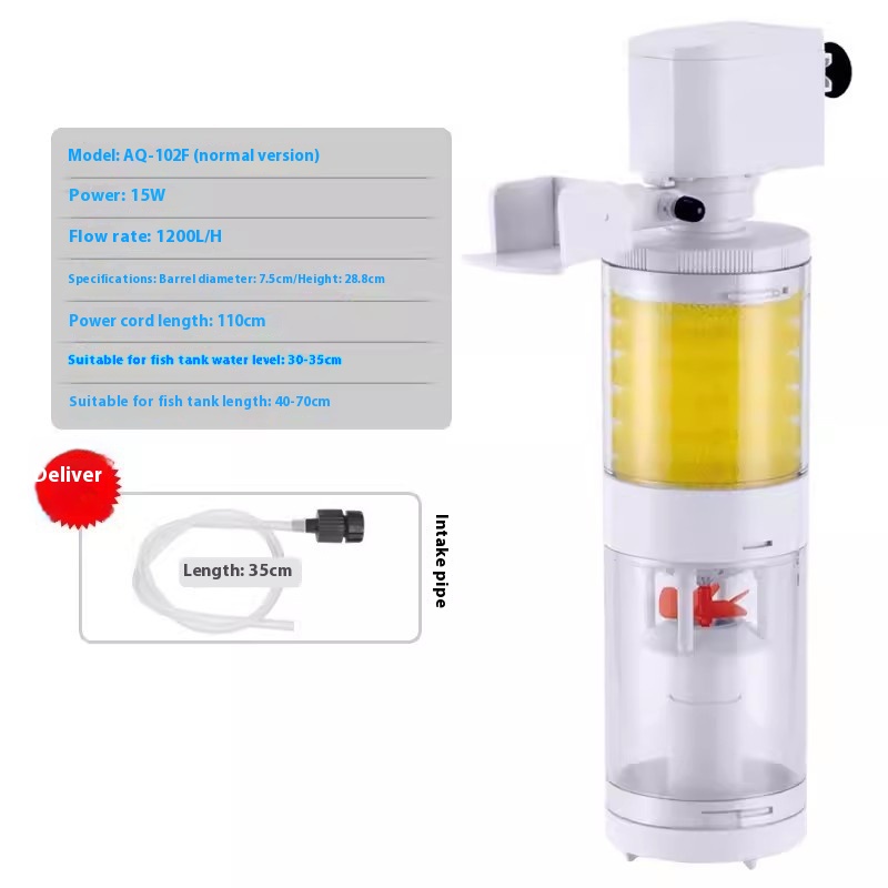 Fish Tank Built-in Filter Three-in-one Suction Wall-hung Urinal Fish Toilet photo 2