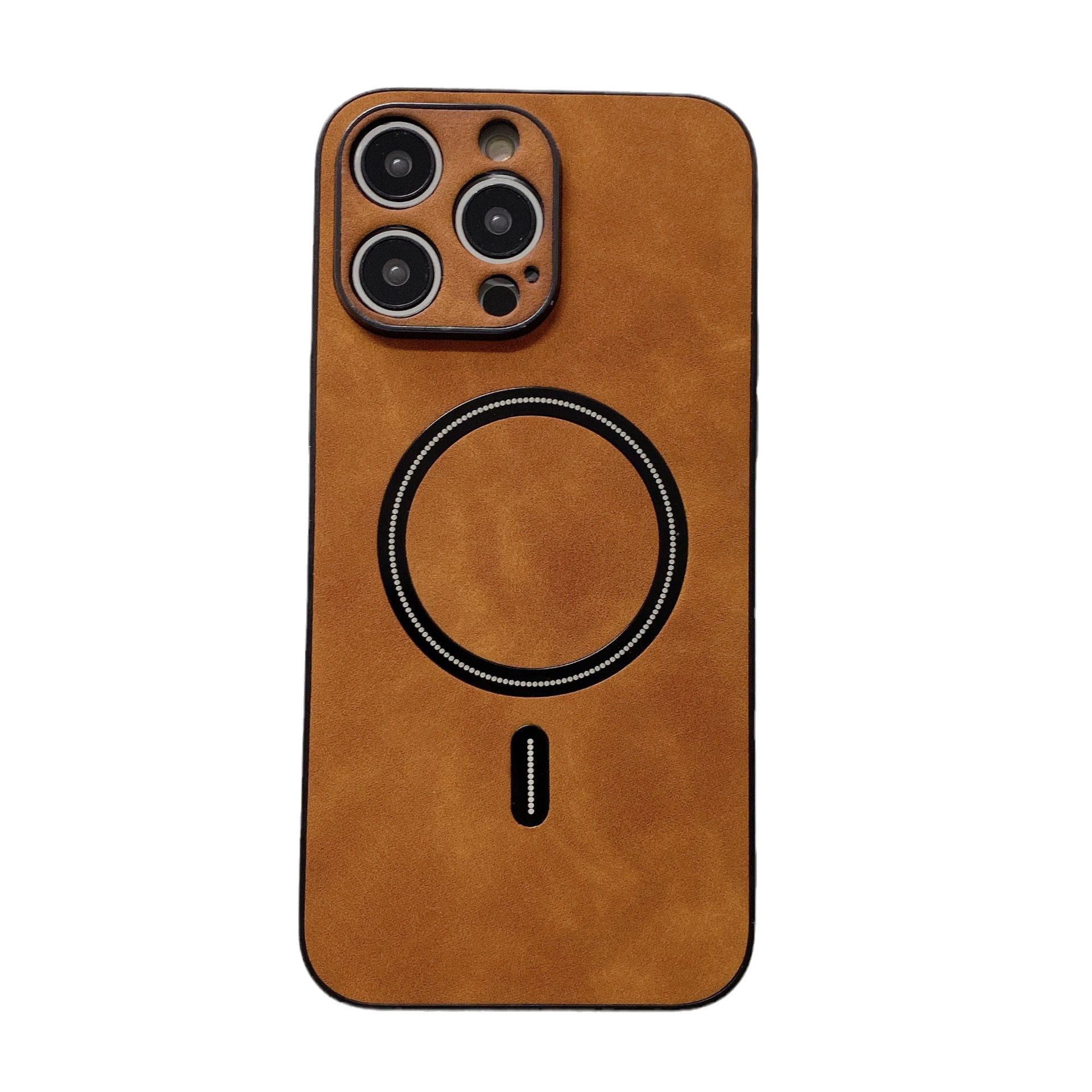 Iphone15pro Magnetic Lambskin All-inclusive Protective Cover photo 2