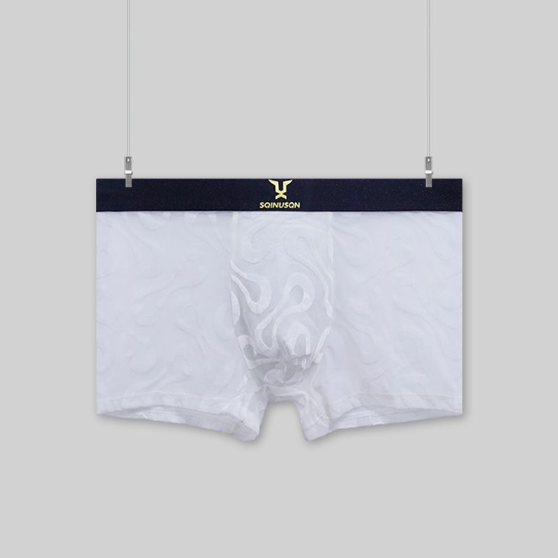 Mens Ice-Silk Underwear Antibacterial And Breathable Velvet Mesh Boxers photo 8