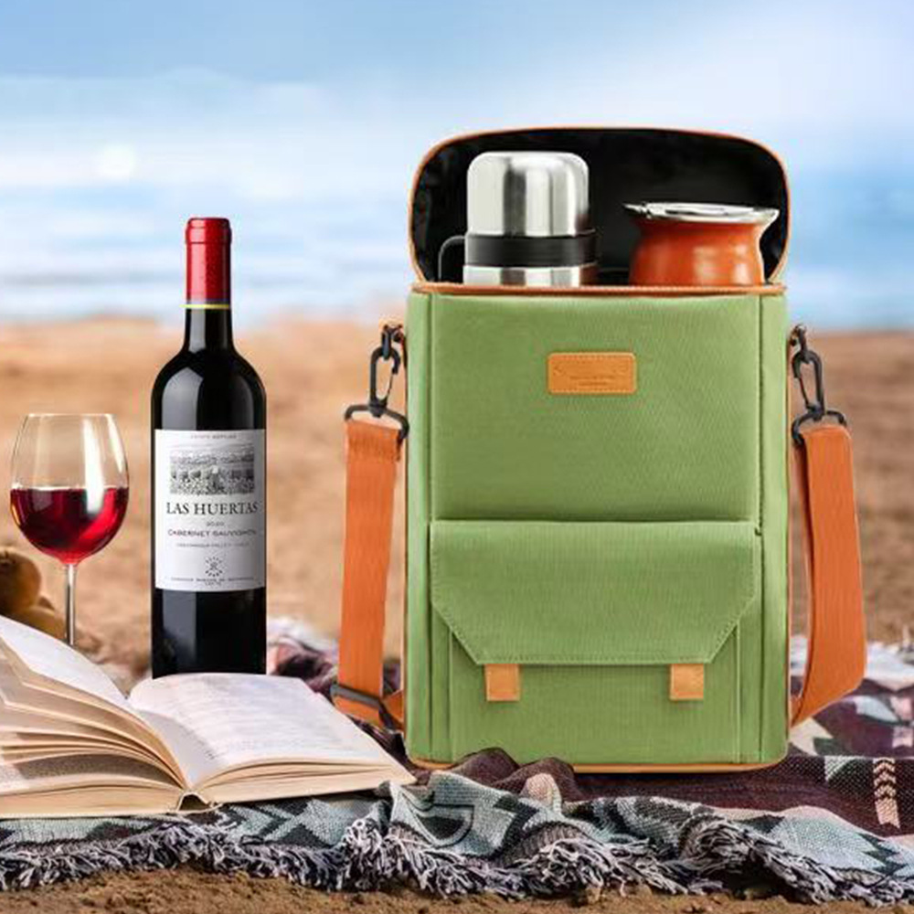 Red Wine Bag Refrigerated Insulated Portable Foldable Waterproof Handbagcrossbody Bag For Wine photo 5