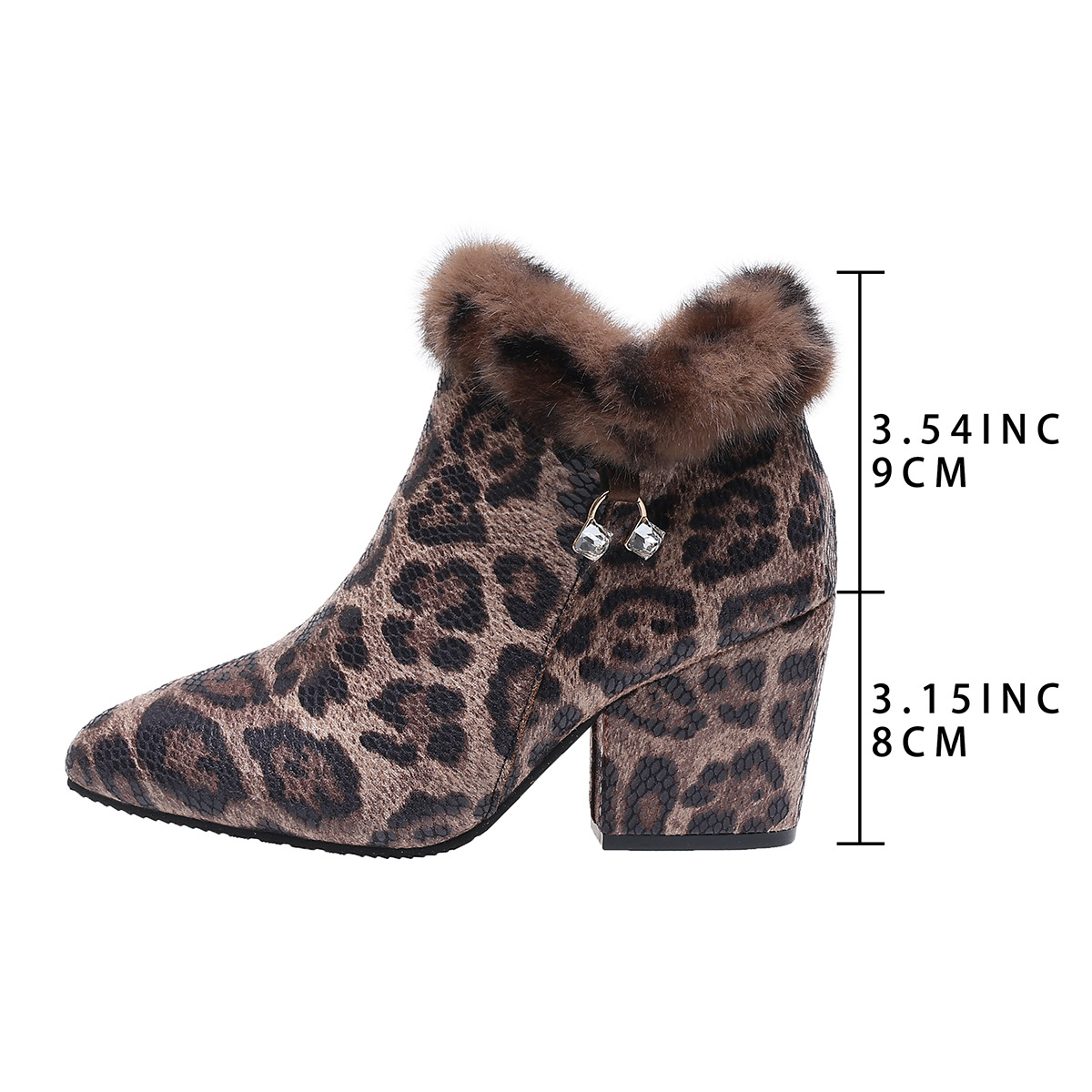 Leopard-print Flat Booties For Women photo 4