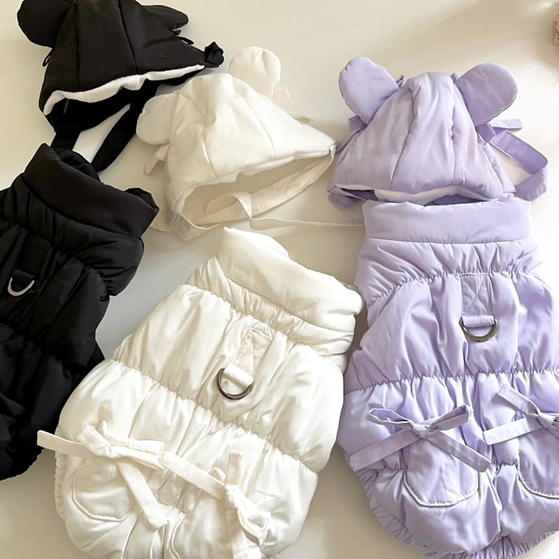 Stylish And Personalized Thickened Cotton Pet Coat photo 1