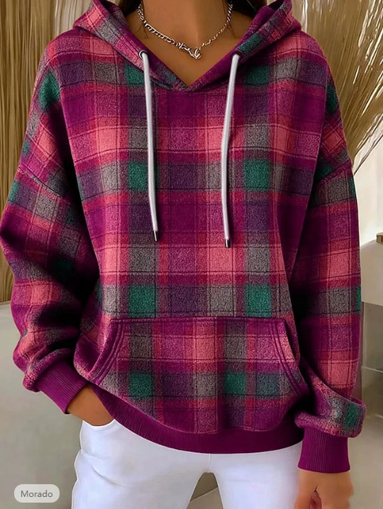 Drawstring Long-sleeve Casual Fashion Hoodie photo 3