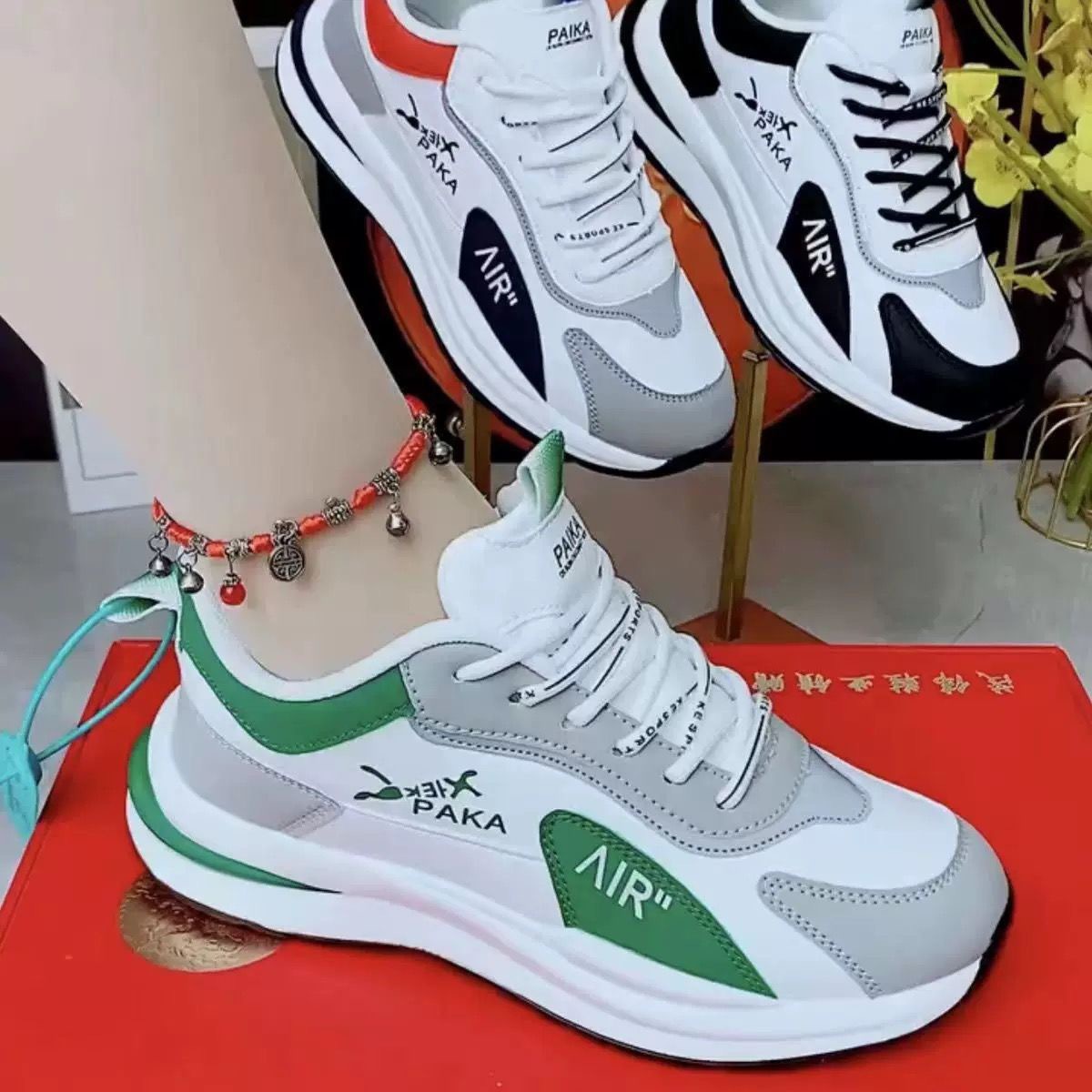 Trendy White Sneakers Casual And Breathable Agnes Shoes photo 3