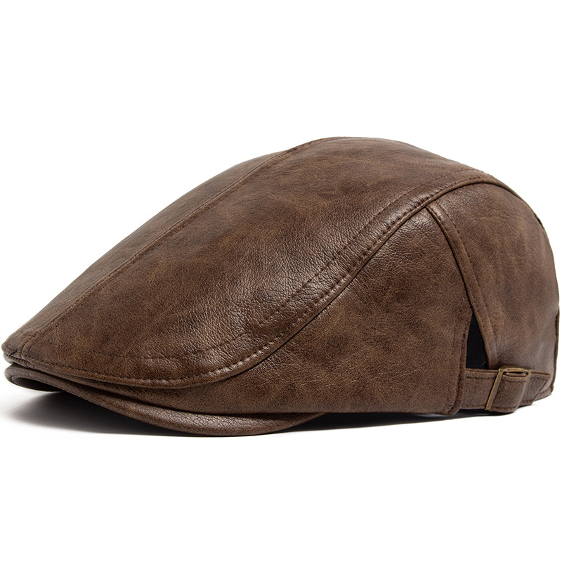 British-style Vintage Thickened Warm Mens Beret photo 7
