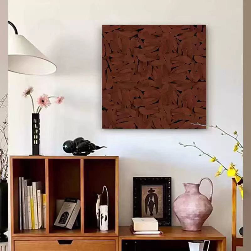Wabi-sabi Living Room Decor Mid-century Modern Log-style Wall Art photo 7