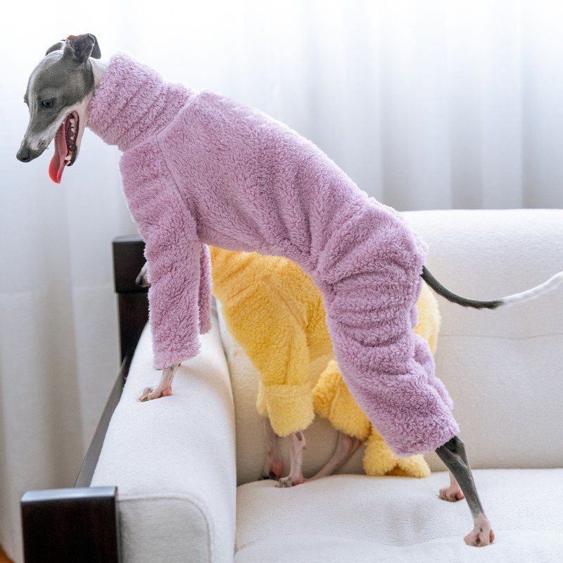 Warm High-Necked Four-Pocket Dog Coat photo 5