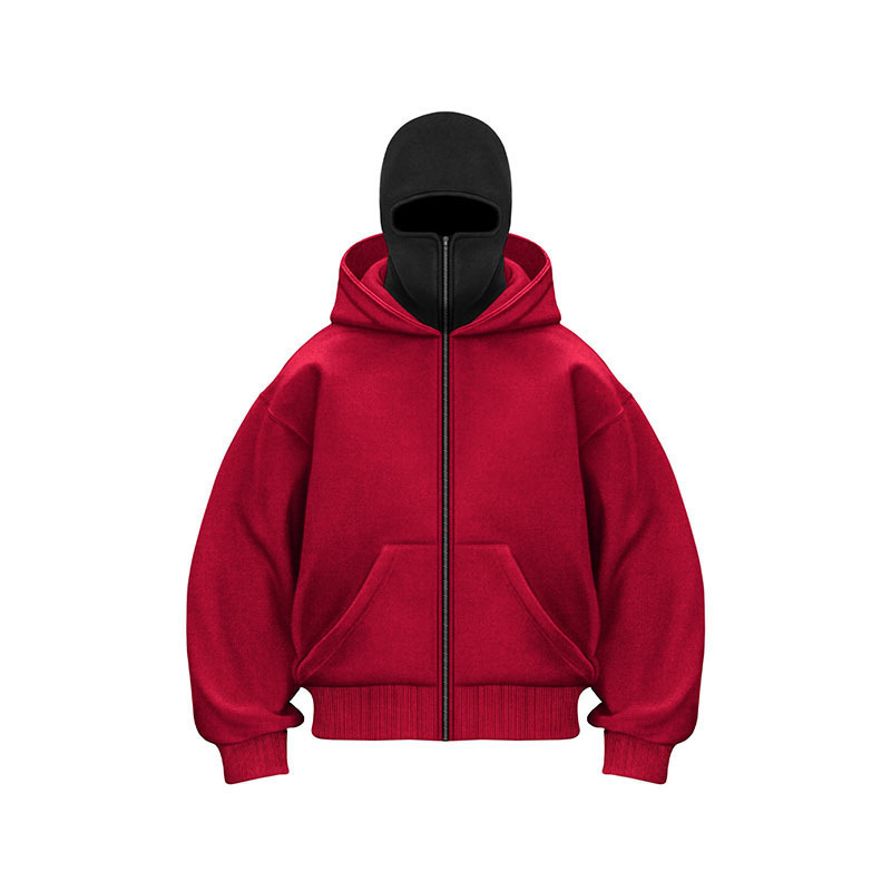 Men's And Women's Double-headed Zipper Hoodie photo 5